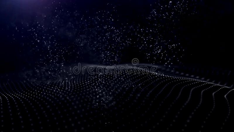Design of an abstract background surface of lines of points and triangles. royalty free illustration