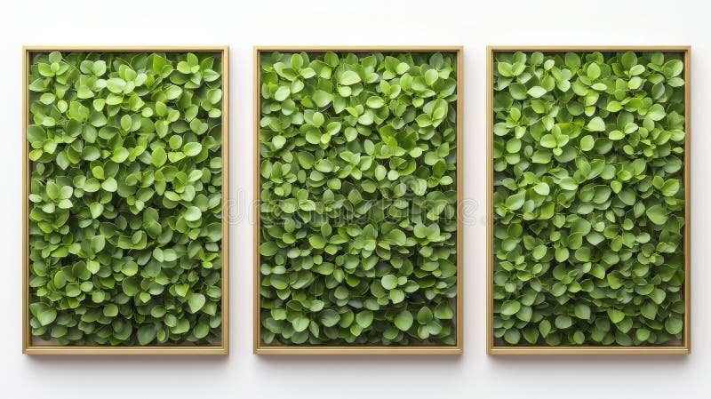 Design abstract de frunze de artă pe o colecție de pânze cu motive vegetale royalty free stock image