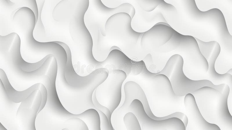 Design abstract de fundal alb ondulat, cu aspect geometric minimalist, ușor, de înaltă rezoluție stock illustration