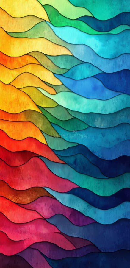 Design abstract dinamic cu tipare cu undă vibrantă în diferite culori. royalty free stock photography
