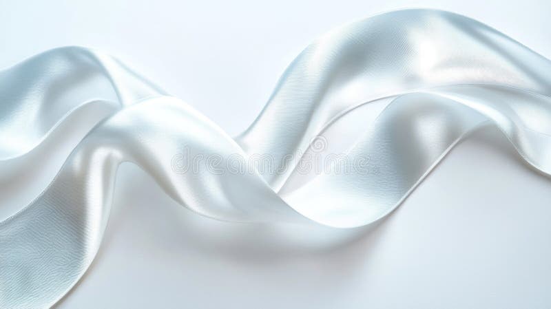 Design abstract Elegant Cu Panglică Albă De Satin stock illustration