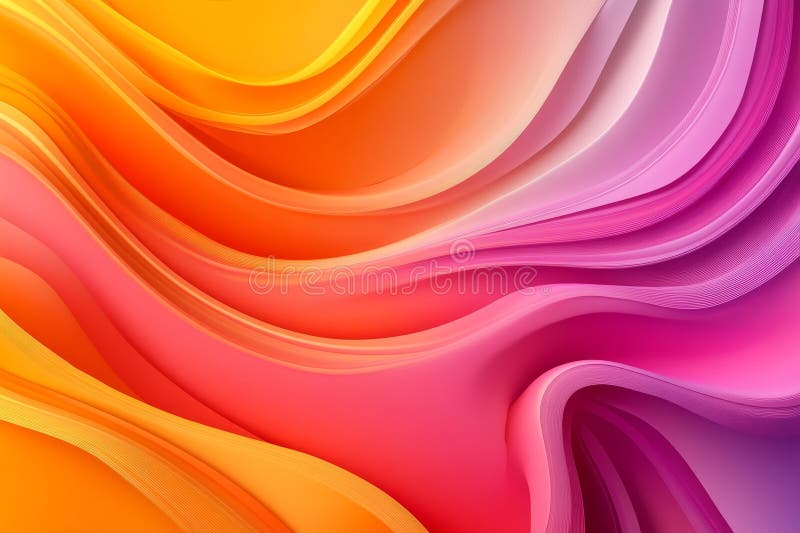 Design abstract vibrant, cu tipare de undă colorate, cu mișcare și adâncime fluide vector illustration