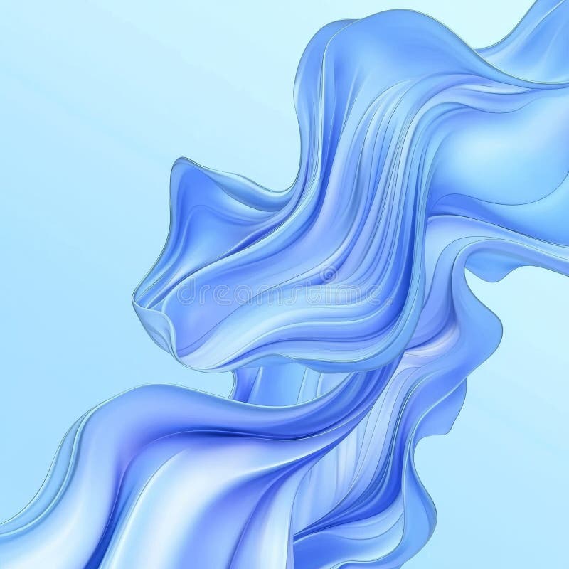 Design abstract în diferite nuanțe de albastru care evocă calm și fluiditate. royalty free stock images