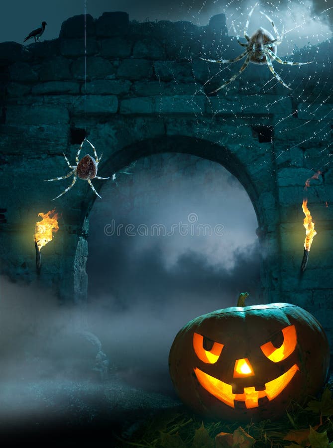 Design background for a party on the night of Halloween. Design background for a party on the night of Halloween