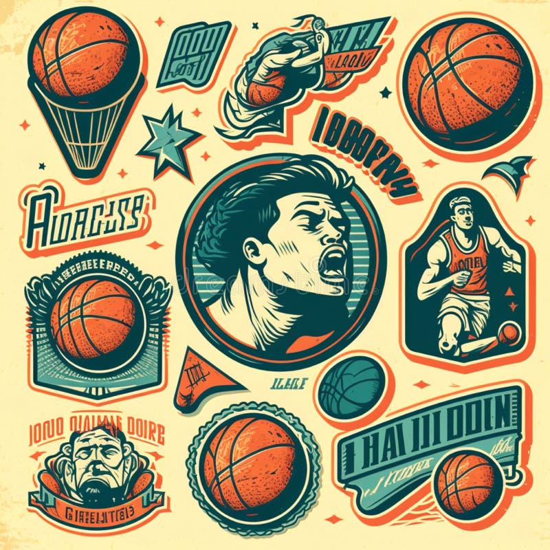 Design Basketball Sport Logo Stock Illustration Illustration of sign