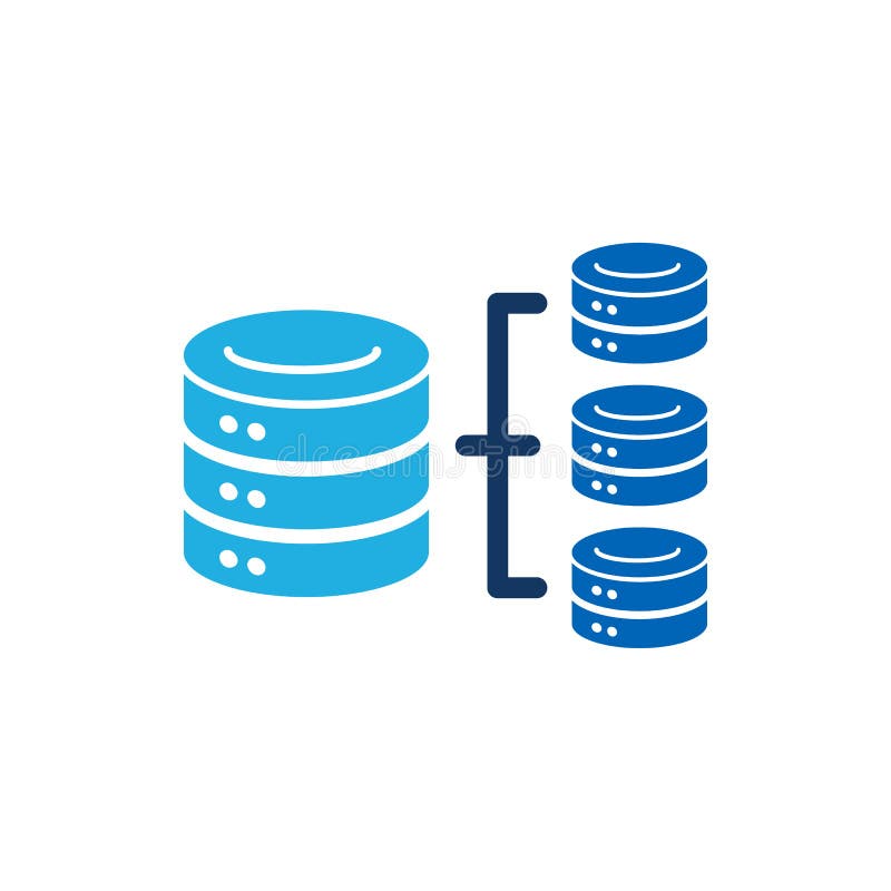 Diagram Database Logo Icon Design vector illustration