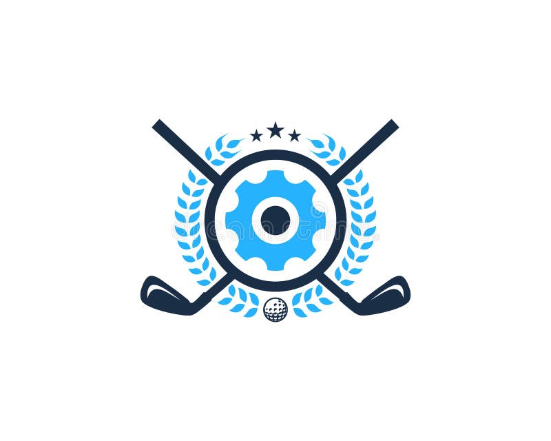Mechanical Golf Logo Icon Design Stock Vector Illustration of club