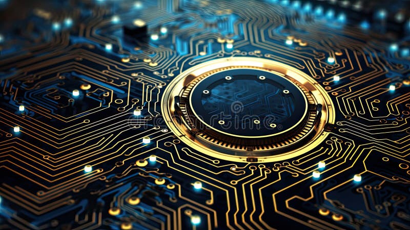 Design circular technology pattern vector illustration