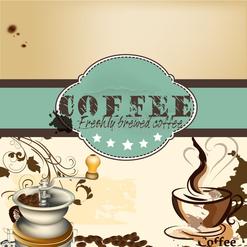 Design of Coffee Shop or Cafe Poster Stock Vector - Illustration of  lifestyle, backdrop: 31679406