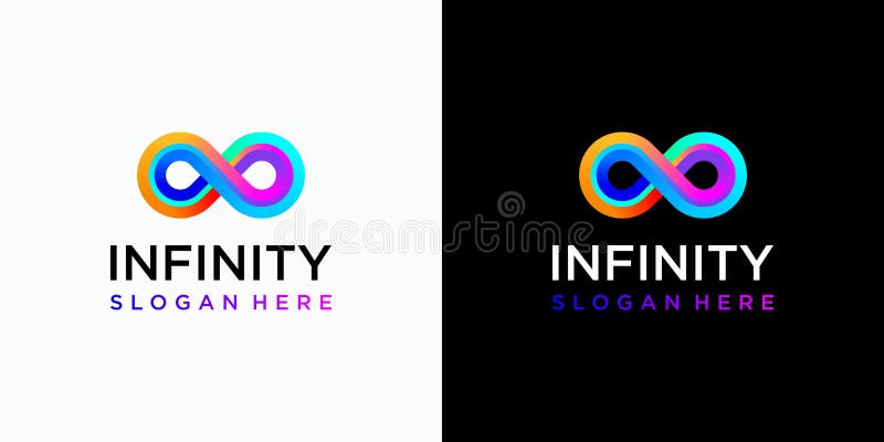 Design colorido do vetor infinito ilustração royalty free