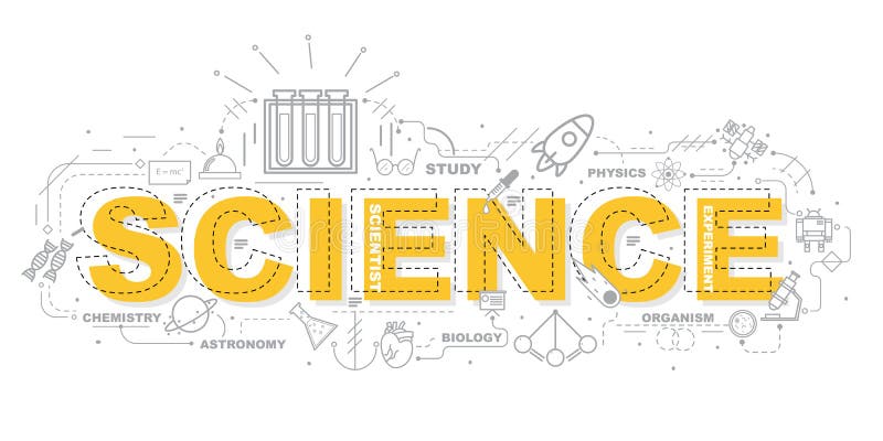 Design Concept Of Word SCIENCE Website Banner. Stock ...
