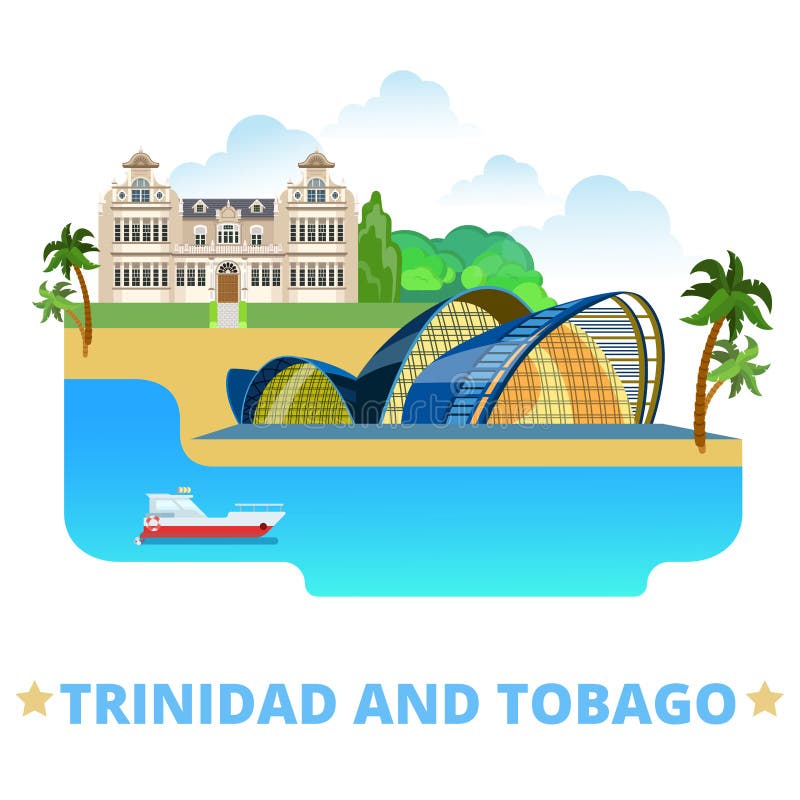 Design country din Trinidad și Tobago vector illustration