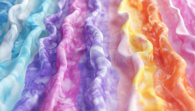 Design Crafted From Fabric Colored Using The Tie-Dye Technique royalty free stock images