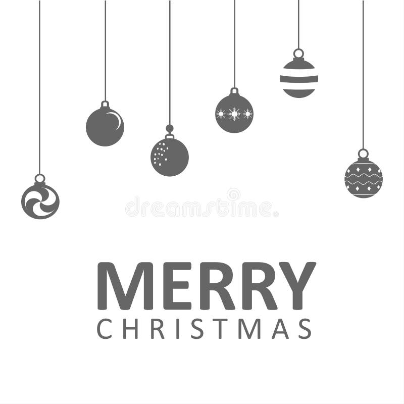 Design creativ de Crăciun fericit cu vector de fundal alb stock illustration