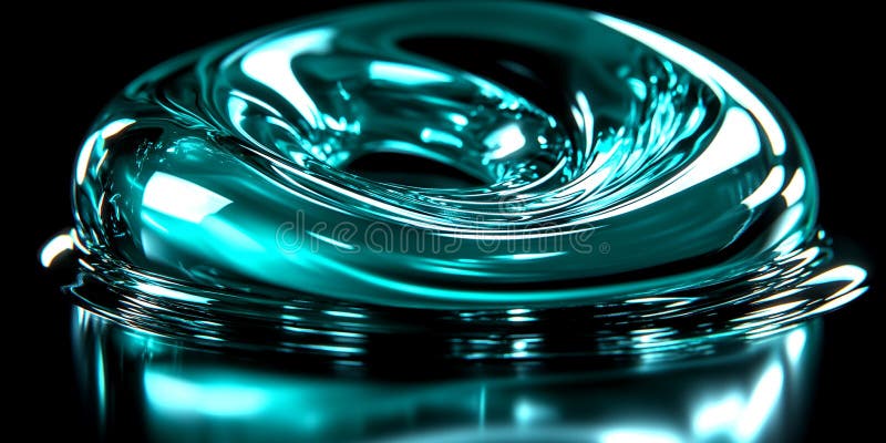 Design cu ecran tactil abstract Design Modern Art Background Texture 3d aqua blue wave flow verde închis vector illustration