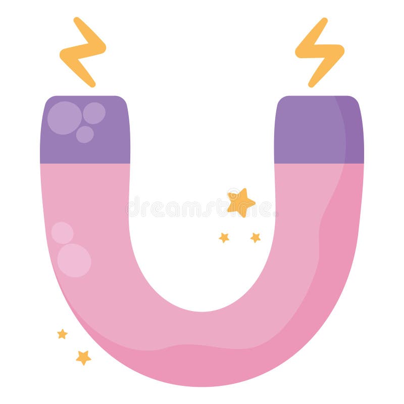 Design cu magnet roz royalty free illustration