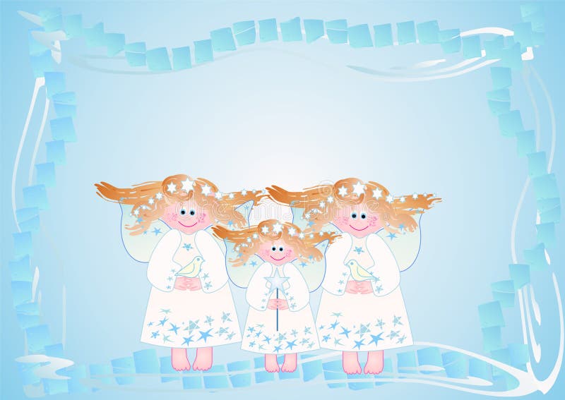 Design with cute little angels