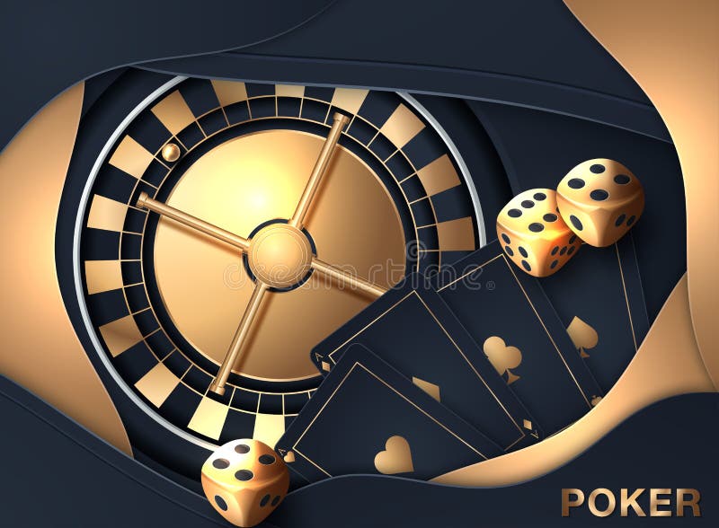 Casino De Vegas Games Online, Cartões Poker, Roleta, Dados De Jogos, Banner  De Jogo Casino Conceito Gráfico De Fundo Em Orange Ne Ilustração Stock -  Ilustração de entretenimento, sorte: 159676506