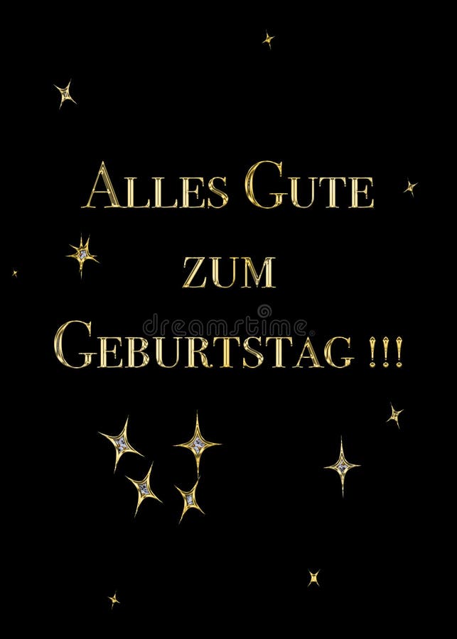 Carte De Joyeux Anniversaire Allemand Stock Illustrations Vecteurs Clipart 4 Stock Illustrations