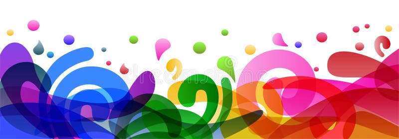 Design de fond colorat ilustrând stropi colorați de vară cu banner și unde în formă abstractă de apă aeuro ldquo pentru stoc vector illustration