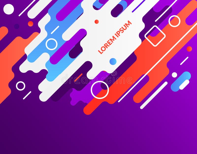 Design de fundal geometric pentru modă în stil memphis. șablon pentru afișaj grafic formă memphis royalty free illustration