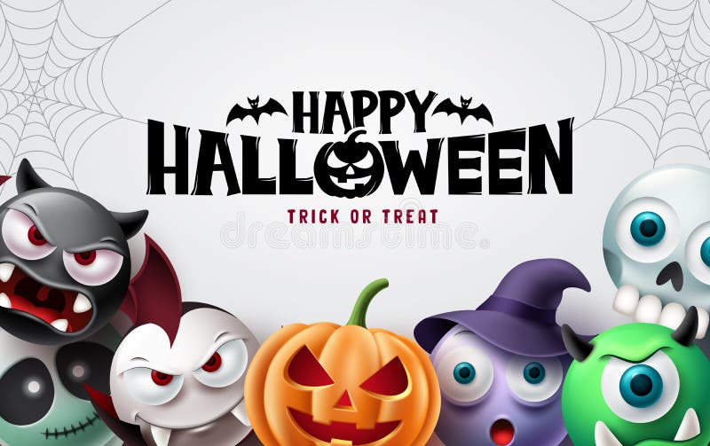 Cara assustadora de abóbora de halloween ou modelo de design de banner  fantasma