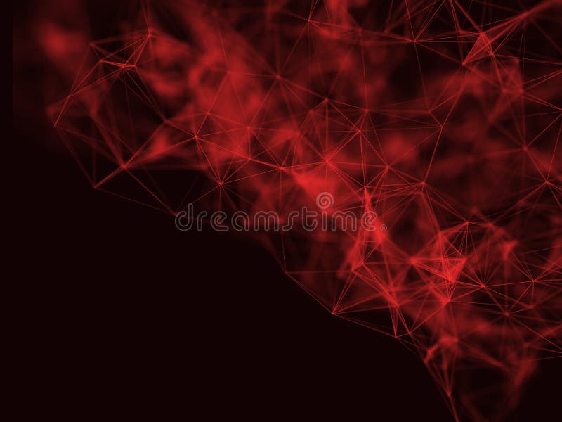 3D render of a low poly plexus background design with shallow depth of field. Network connections. 3D render of a low poly plexus background design with shallow depth of field. Network connections