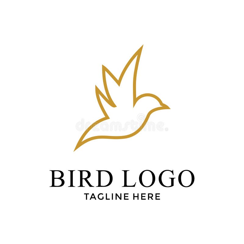 ícone De Linha De Pássaro De Desenho Simples Ilustração do Vetor -  Ilustração de pequeno, logotipo: 253670332