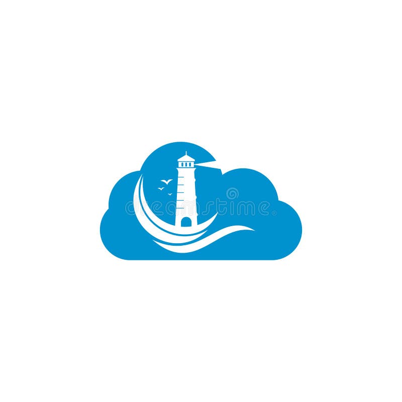 design de logotipo de vetor de conceito de forma de nuvem de