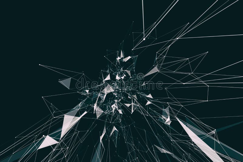 Design de rețea futurist modern. concept conexiune la internet stock illustration