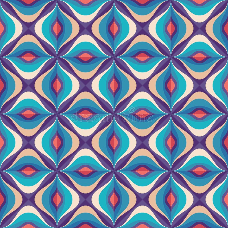 Design decorativ fără sudură. fundal artistic geometric. stil retro-vintg artdeco. royalty free illustration