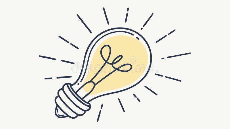 Design dei vettori di concezione generativa dei simboli di innovazione e di ideazione delle idee a lampadina illustrazione di stock