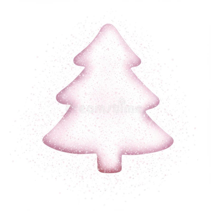 Design dell'albero di Natale in bianco e rosa. Ai Generato