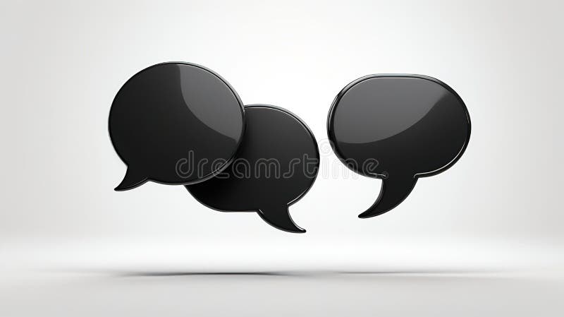 Design der Black Speech-Blase vektor abbildung