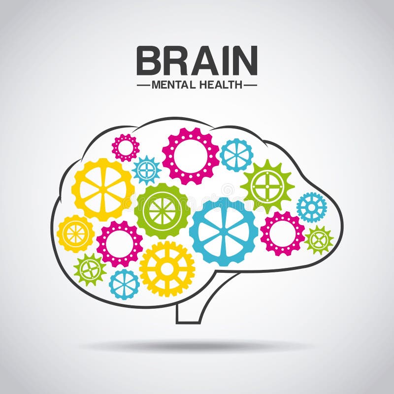 Design der psychischen Gesundheit stock abbildung Design der psychischen Gesundheit stock abbildung