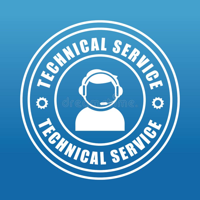 Design des technischen Services stock abbildung Design des technischen Services stock abbildung