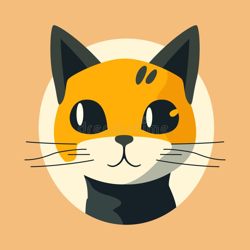 Design Do Logotipo Do Mascote De Cabeça De Gato Realista Ilustração do  Vetor - Ilustração de jogo, desenho: 180454320