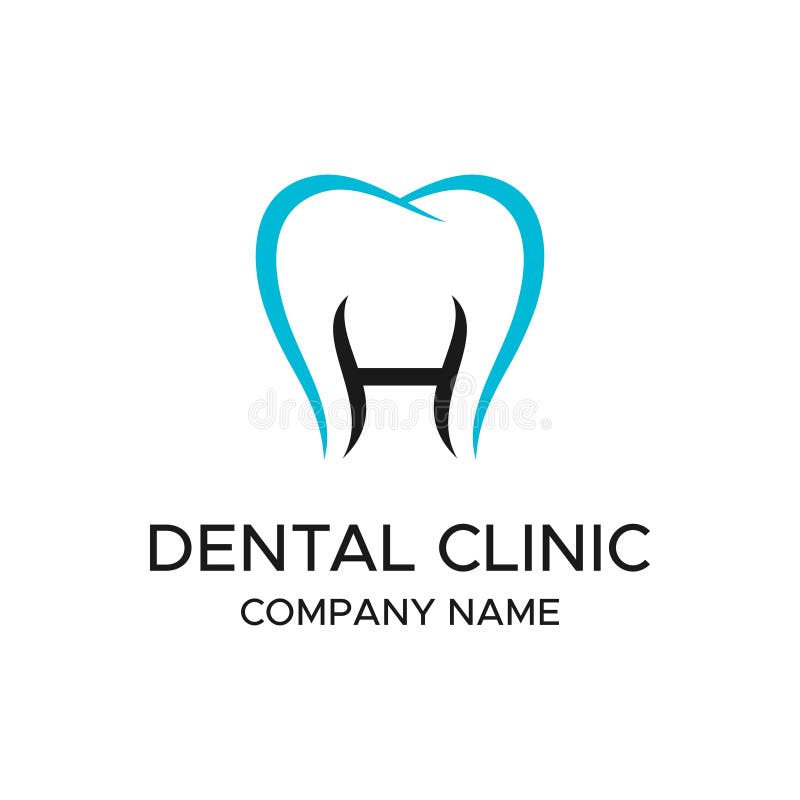 Dente No Azul, No Logotipo Da Odontologia, No Dente E No Logotipo Dos