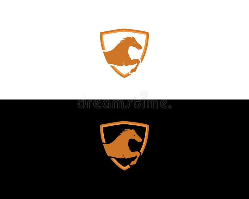 logotipo de dois cavalos em pé frente a frente 4995339 Vetor no Vecteezy