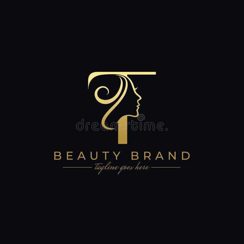 Conjunto de logotipo de salão de cabeleireiro de luxo