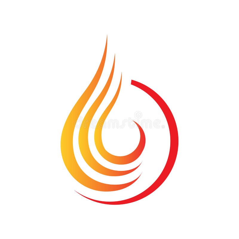 Ícone de vetor plano de fogo ou chama para elemento de design gráfico.  modelo de design de fogo quente flamejante.