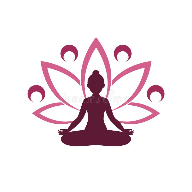 Ícone Do Símbolo Da Silhueta Do Logotipo Da Pose Do Zen Da Meditação Da  Ioga Ilustração do Vetor - Ilustração de lifestyle, isolado: 120150539