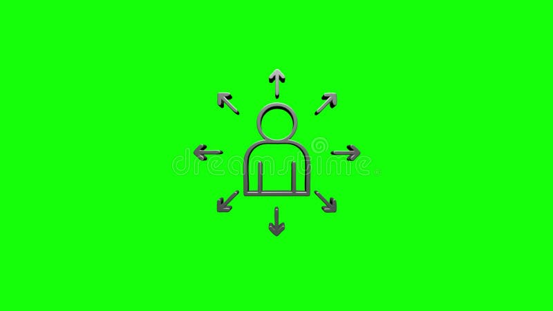 Design do ícone de mídia social. ícone da Web de estrutura de tópicos. gráfico de movimento.