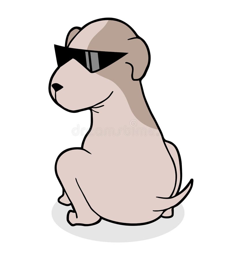 Dog with sunglasses stock vector. Illustration of face 126141336