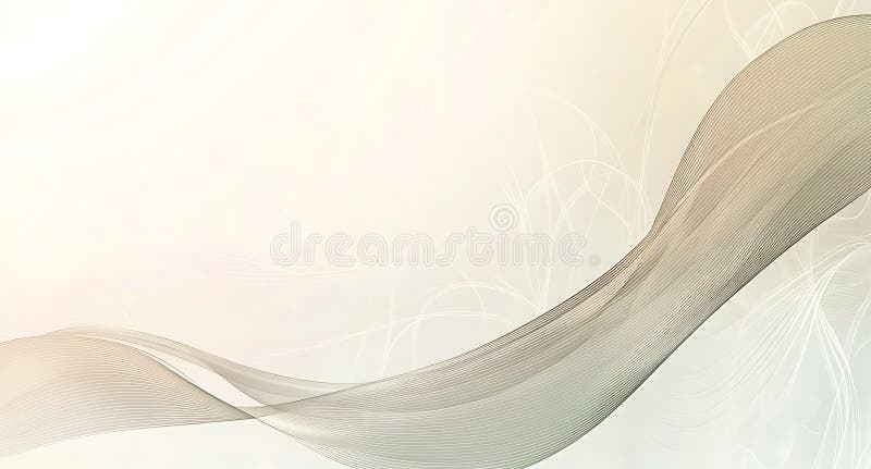 Design elegant cu panglică curgătoare pe fundal luminos pe fundal alb royalty free illustration