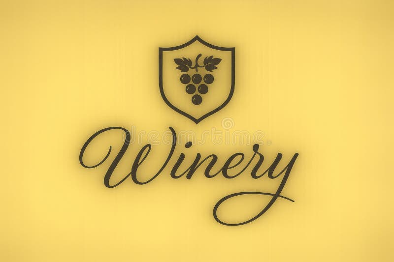 Design elegant de logo de vin pentru branding de vinuri și materiale de marketing royalty free stock image
