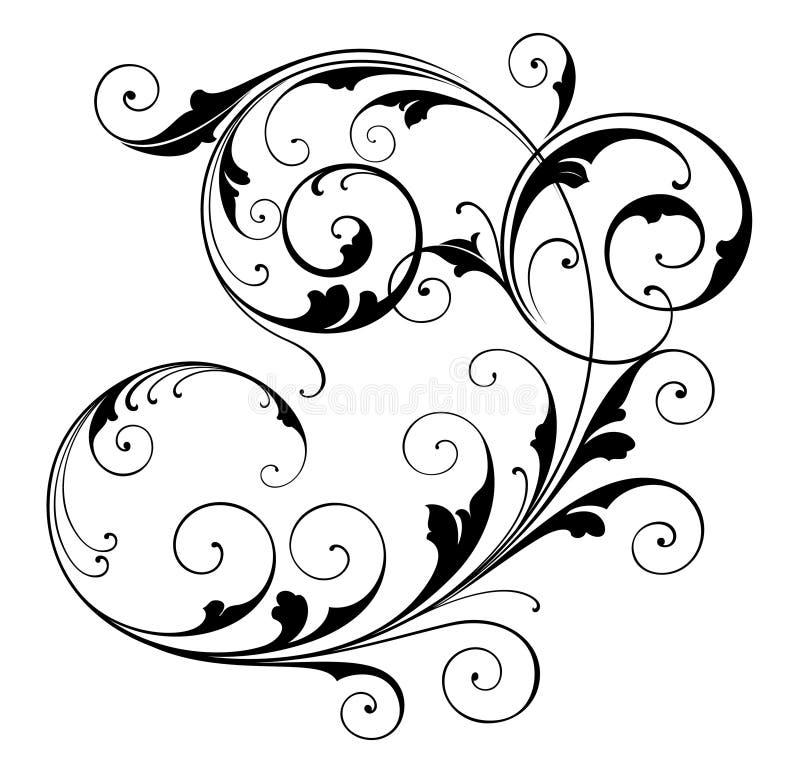 Design elegant pentru derulare royalty free illustration