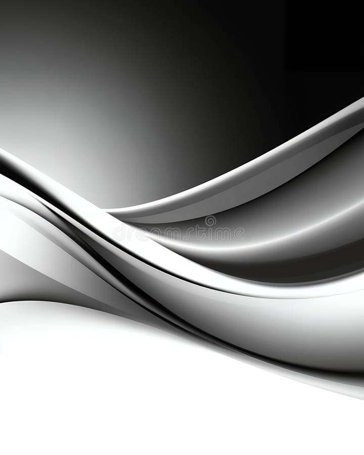 Design elegant și abstract al undelor gri, de fundal, stil modern, linii întunecate, imagine clară și clară stock illustration