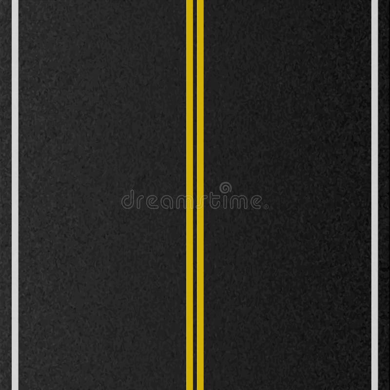 Design of empty urban road. Marking road, asphalt texture. Vector illustration