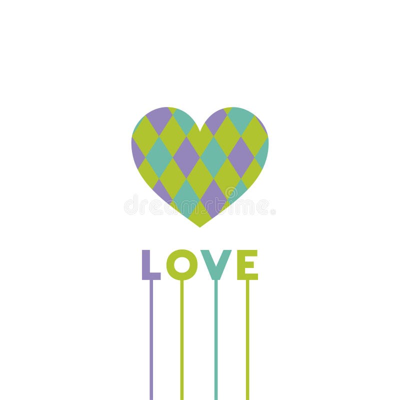 Design of fashion heart illustration stock illustration